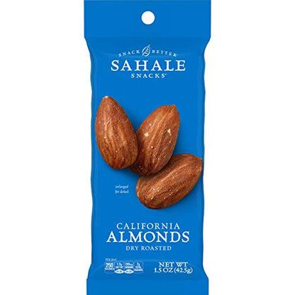 Sahale Snacks Glazed Mix Nut Blend Variety Pack, 1.5 Oz Grab & Go Bags (12 Total Packs) - Four Different Dry-Roasted Deluxe Mixed Nuts Blends Included - Non-GMO Kosher & Certified Gluten-Free Snacks