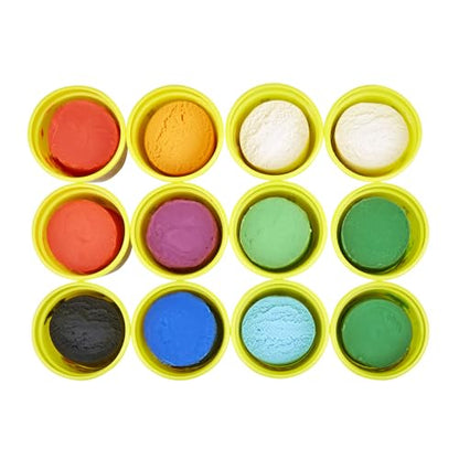 Play-Doh Bulk Jewel Colors 12-Pack of Modeling Compound, 4-Ounce Cans, Back to School Classroom Supplies, Kids Arts & Crafts, Preschool Toys, Ages 2+