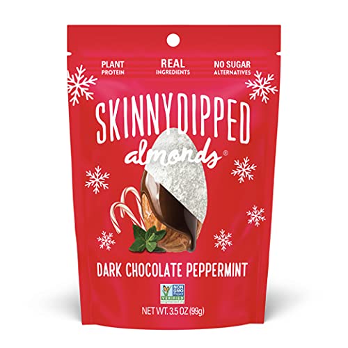 SkinnyDipped Snack Attack Minis Almond Variety Pack, Healthy Snack, Plant Protein, Gluten Free, 0.46 oz Mini Bags, Pack of 25