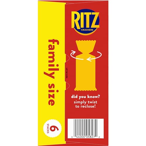 RITZ Original Crackers, 20 Snack Packs (6 Crackers Per Pack)