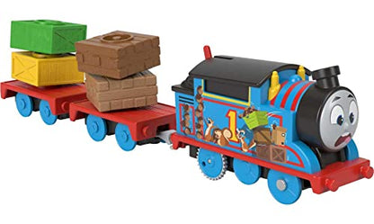 Thomas & Friends Motorized Toy Train Graffiti James Battery-Powered Engine with Tender & Cargo Car for Pretend Play Preschool Kids Ages 3+ Years