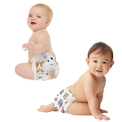 The Honest Company Clean Conscious Diapers | Plant-Based, Sustainable | Above It All + Pandas | Club Box, Size Newborn, 72 Count