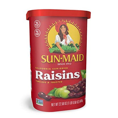 Sun-Maid California Sun-Dried Raisins - (2 Pack) 32 oz Resealable Bag - Dried Fruit Snack for Lunches, Snacks, and Natural Sweeteners