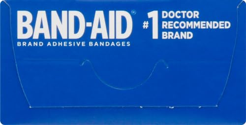 Band-Aid Brand Flexible Fabric Adhesive Bandages for Wound Care and First Aid, All One Size, 100 Count