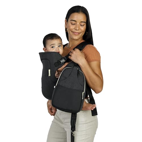 Infantino Flip Advanced 4-in-1 Carrier - Ergonomic, convertible, face-in and face-out front and back carry for newborns and older babies 8-32 lbs