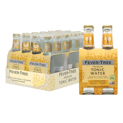 Fever-Tree Light Tonic Water Cans, 5.07 Fl Oz (Pack of 24), Lower in Calories, No Artificial Sweeteners, Flavorings or Preservatives (Packaging may vary)