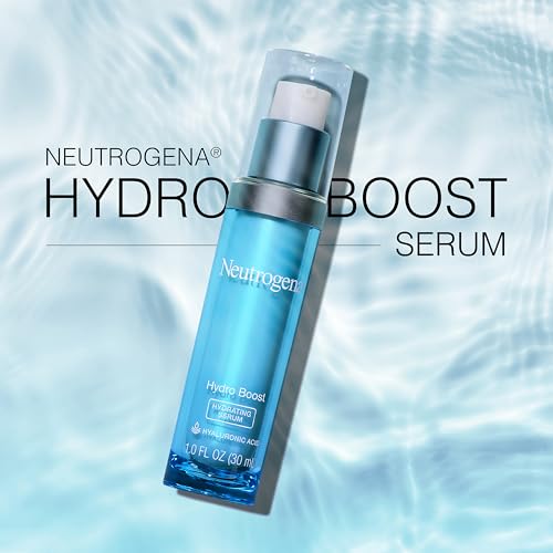 Neutrogena Hydro Boost Hydrating Hyaluronic Acid Serum, Oil-Free and Non-Comedogenic Formula for Glowing Complexion, 1 fl. oz