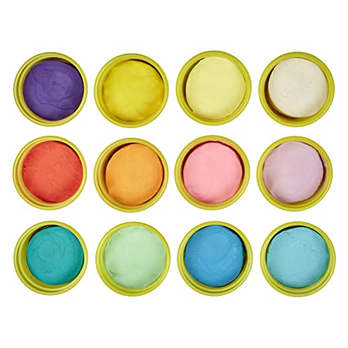 Play-Doh Bulk Jewel Colors 12-Pack of Modeling Compound, 4-Ounce Cans, Back to School Classroom Supplies, Kids Arts & Crafts, Preschool Toys, Ages 2+