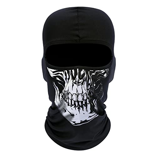 Fuinloth Balaclava Face Mask, Summer Cooling Neck Gaiter, UV Protector Motorcycle Ski Scarf for Men/Women