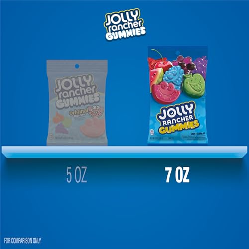 JOLLY RANCHER Gummies Sours Assorted Fruit Flavored Candy Bag, 6.5 oz