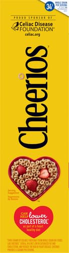 Cheerios Cereal, Limited Edition Happy Heart Shapes, Heart Healthy Cereal With Whole Grain Oats, Giant Size, 20 oz