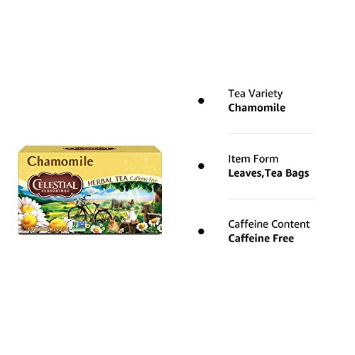 Celestial Seasonings Country Peach Passion Herbal Tea, Caffeine Free, 20 Tea Bags Box, (Pack of 6)