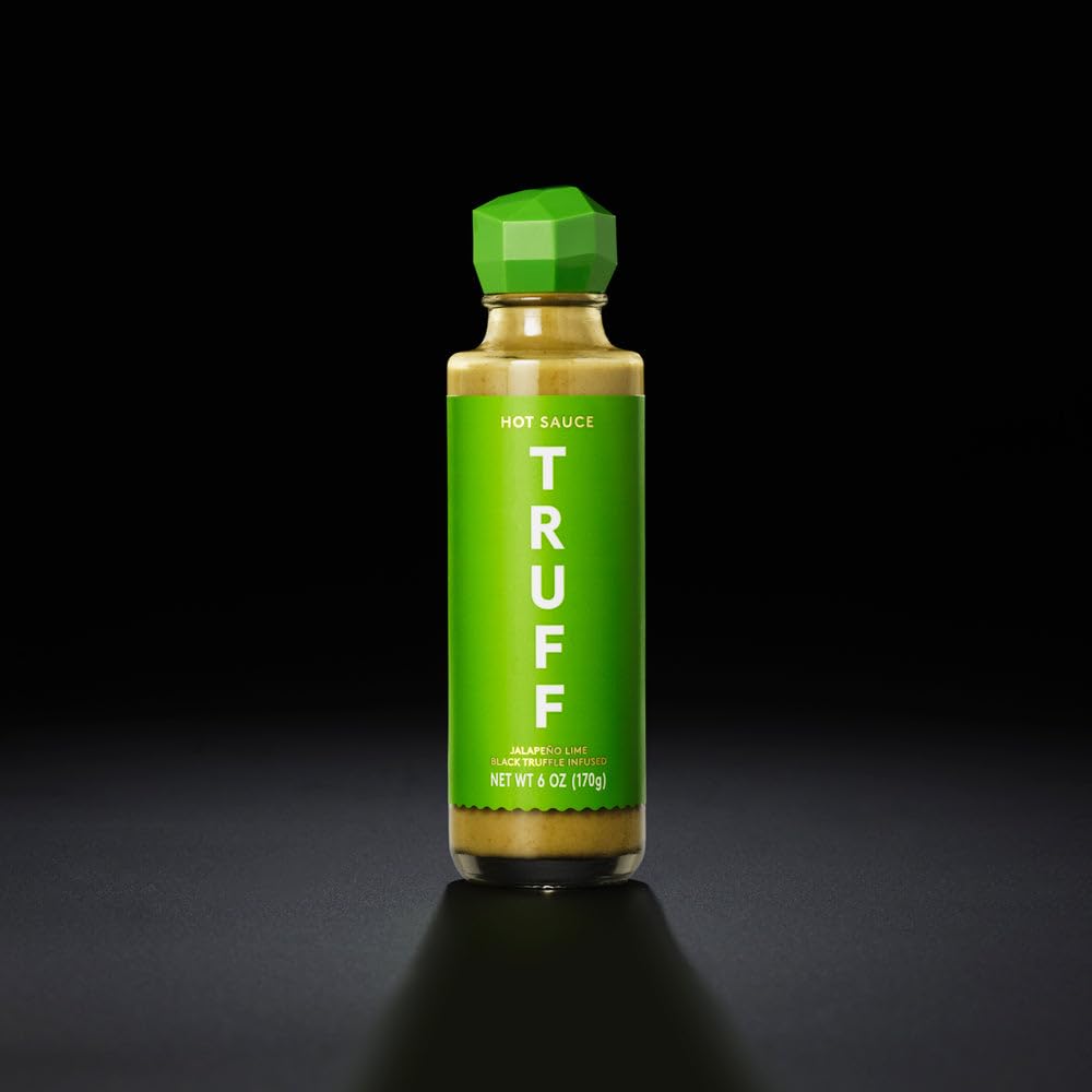 TRUFF Original Black Truffle Hot Sauce, Gourmet Hot Sauce with Ripe Chili Peppers, Black Truffle Oil, Agave Nectar, Unique Flavor Experience in a Bottle, 6 oz.