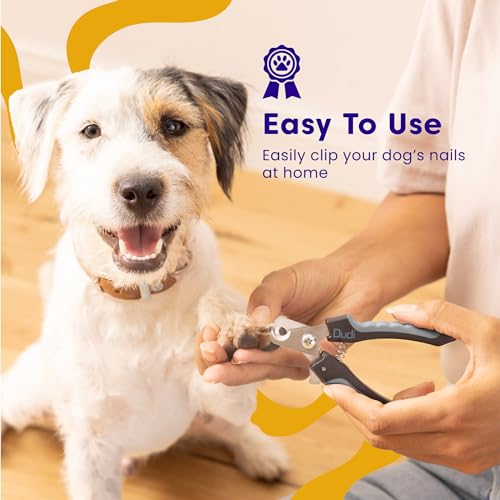 Dudi Pet Dog Nail Clipper - Clippers for Nails with Safety Guard - Claw Trimmers for Cat Dogs and Puppy - for Small Medium and Large Breeds - Extra Small - Blue/Black