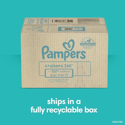 Pampers Cruisers 360 Diapers - Size 5, One Month Supply (128 Count), Pull-On Disposable Baby Diapers, Gap-Free Fit