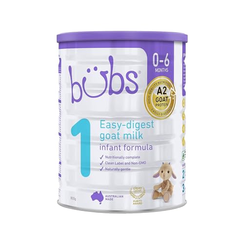 Bubs Goat Milk Follow On Formula Stage 2, Babies 6-12 months, Made with Fresh Goat Milk, 28.2 oz