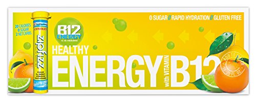 Zipfizz Energy Drink Mix, Electrolyte Hydration Powder with B12 and Multi Vitamin, Berry (12 Count)