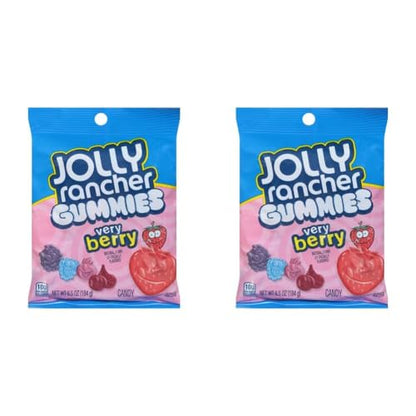 JOLLY RANCHER Gummies Sours Assorted Fruit Flavored Candy Bag, 6.5 oz