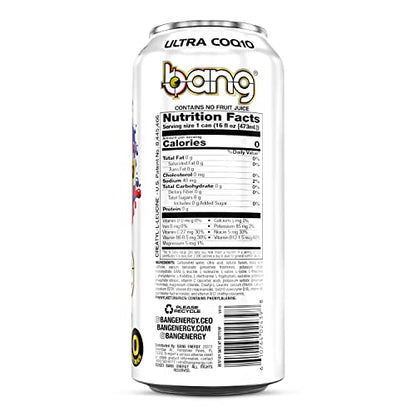 Bang Energy Bangster Berry, Sugar-Free Energy Drink, 16-Ounce (Pack of 12)