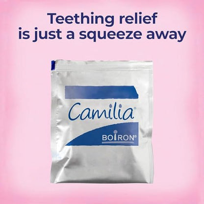 Boiron Camilia Teething Drops for Daytime and Nighttime Relief of Painful or Swollen Gums and Irritability in Babies - 30 Count