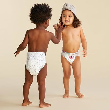 The Honest Company Clean Conscious Diapers | Plant-Based, Sustainable | Above It All + Pandas | Club Box, Size Newborn, 72 Count