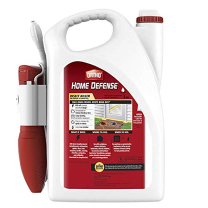 Ortho Home Defense Insect Killer for Indoor & Perimeter2 with Comfort Wand, Controls Ants, Roaches, and Spiders, 1.1 gal., 1 Pack