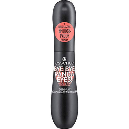 essence | Bye Bye Panda Eyes Tubing Mascara | Smudge-proof, Volumizing Definition | Vegan, Cruelty Free, Free From Parabens & Oils (Pack of 1)