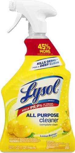 Lysol All-Purpose Cleaner, Sanitizing and Disinfecting Spray, To Clean and Deodorize, Mango & Hibiscus Scent, 32oz