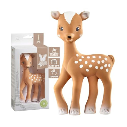 Sophie la girafe | Handcrafted for 60 Years in France | Natural Rubber | Designed for Teething Babies | Awaken All 5 Senses | Easy to Clean | Pack of 1