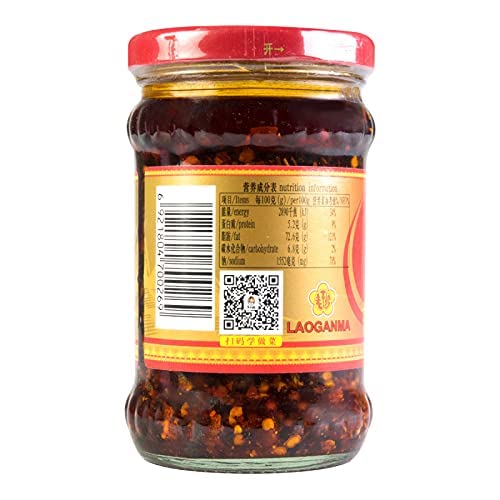 Lao Gan Ma Spicy Chili Crisp Hot Sauce Family/Restaurant Size 24.69 Oz.(700 g.)