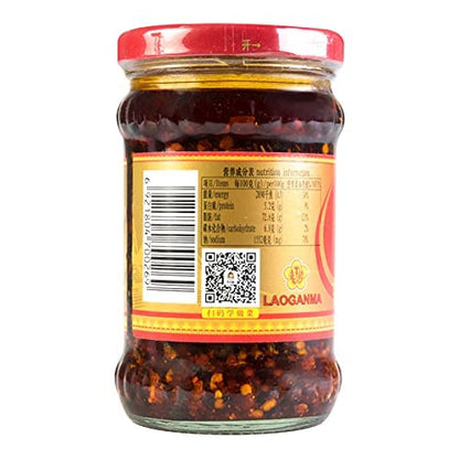 Lao Gan Ma Spicy Chili Crisp Hot Sauce Family/Restaurant Size 24.69 Oz.(700 g.)