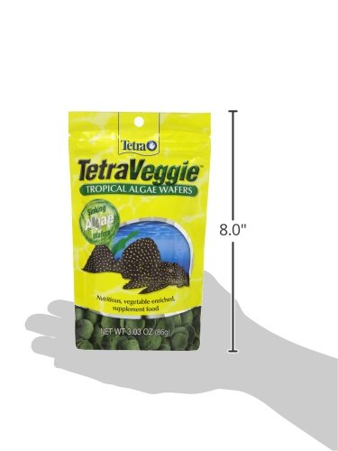 Tetra PRO PlecoWafers 5.29 Ounces, Nutritionally Balanced Vegetarian Fish Food for Bottom Feeders, Concentrated Algae Center