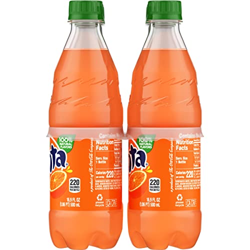 Fanta Orange, 16.9 Fl Oz, Pack of 6