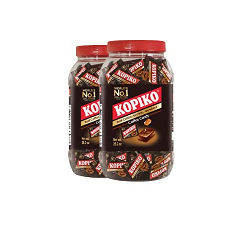 Kopiko Coffee & Cappuccino Candy Variety Pack – Your Pocket Coffee Collection for Every Occasion - Hard Candy Made from Indonesia’s Coffee Beans — Real Coffee Extract (Pack of 2)