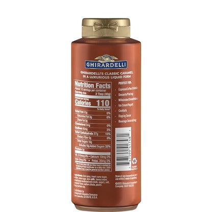 Ghirardelli Caramel Sauce Squeeze Bottle, 16 oz (Pack of 1)