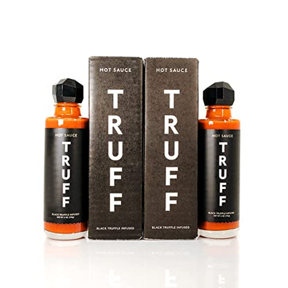 TRUFF Original Black Truffle Hot Sauce, Gourmet Hot Sauce with Ripe Chili Peppers, Black Truffle Oil, Agave Nectar, Unique Flavor Experience in a Bottle, 6 oz.