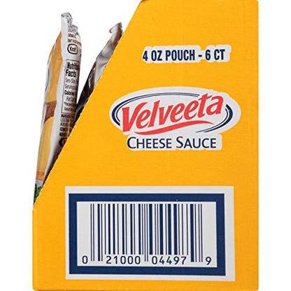 Velveeta Original Cheese Sauce, 12 Ounce bag contains 3-4 Ounce pouches