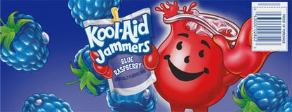 Kool-Aid Jammers Blue Raspberry Flavored Kids 0% Juice Drink (10 ct Box, 6 fl oz Pouches)