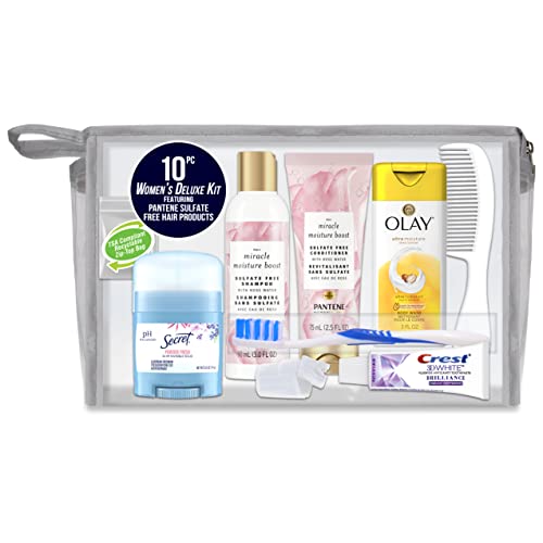 Convenience Kits international 10 PC Deluxe Kit, Featuring: Herbal Essence Argan Oil Hair Care and Body Care Travel-Size Products