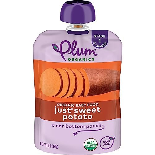 Plum Organics | Stage 1 | Organic Baby Food Meals [4+ Months] | Just Prunes | 3.5 Ounce Pouch (Pack Of 12) Packaging May Vary