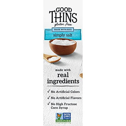 Good Thins Simply Salt Rice Snacks Gluten Free Crackers, 3.5 oz