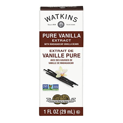 Watkins All Natural Original Gourmet Baking Vanilla, with Pure Vanilla Extract, 11 Fl Oz (Pack of 1) - Packaging May Vary