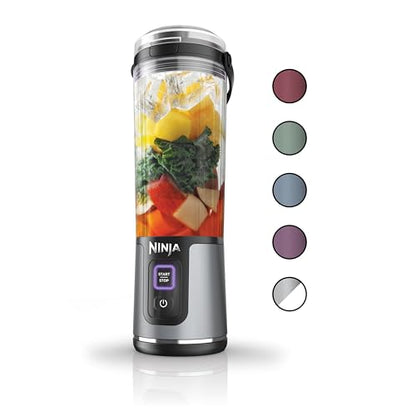 Ninja BC151EM Blast Portable Blender, Cordless, 18oz. Vessel, Personal Blender-for Shakes & Smoothies, BPA Free, Leakproof-Lid & Sip Spout, USB-C Rechargeable, Dishwasher Safe Parts