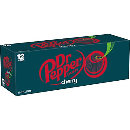 Dr Pepper Zero Strawberries and Cream Soda, 12 fl oz cans, 12 Pack