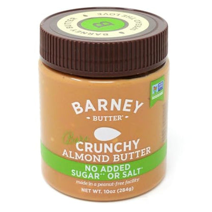 Barney Butter Almond Butter, Smooth, 16 Ounce Jar, Skin-Free Almonds, No Stir, Non-GMO, Gluten Free, Keto, Paleo, Vegan