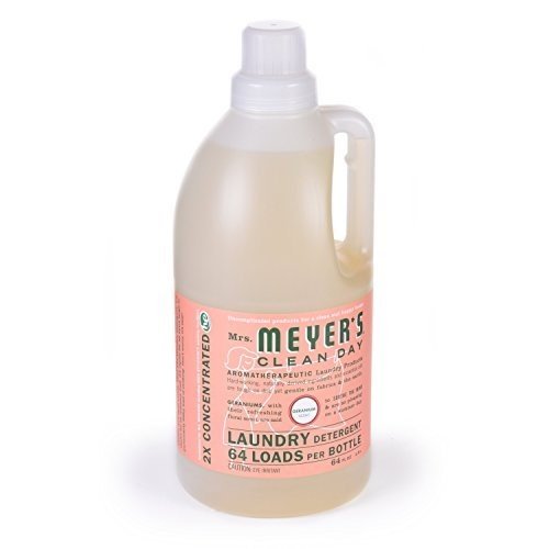 MRS. MEYER'S CLEAN DAY Liquid Laundry Detergent, Biodegradable Formula Infused with Essential Oils, Lavender, 64 oz (64 Loads)