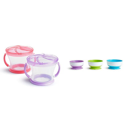 Munchkin® Snack Catcher® Toddler Snack Cups, 2 Pack, Blue/Green