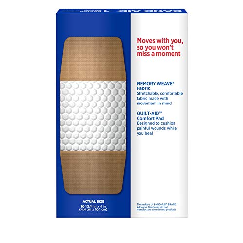 Band-Aid Brand Flexible Fabric Adhesive Bandages for Wound Care and First Aid, All One Size, 100 Count