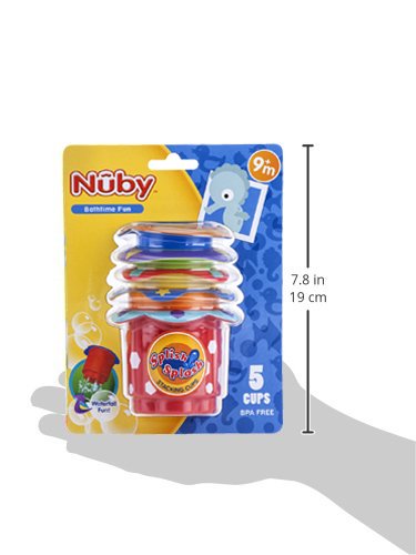 Nuby Wacky Waterworks Pipes Bath Toy with Interactive Features for Cognitive Development