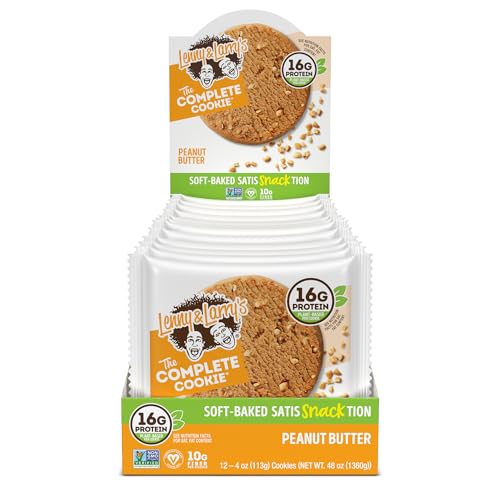 Lenny & Larry's The Complete Cookie, White Chocolate Flavored Macadamia, Soft Baked, 16g Plant Protein, Vegan, Non-GMO, 4 Ounce Cookie (Pack of 12)